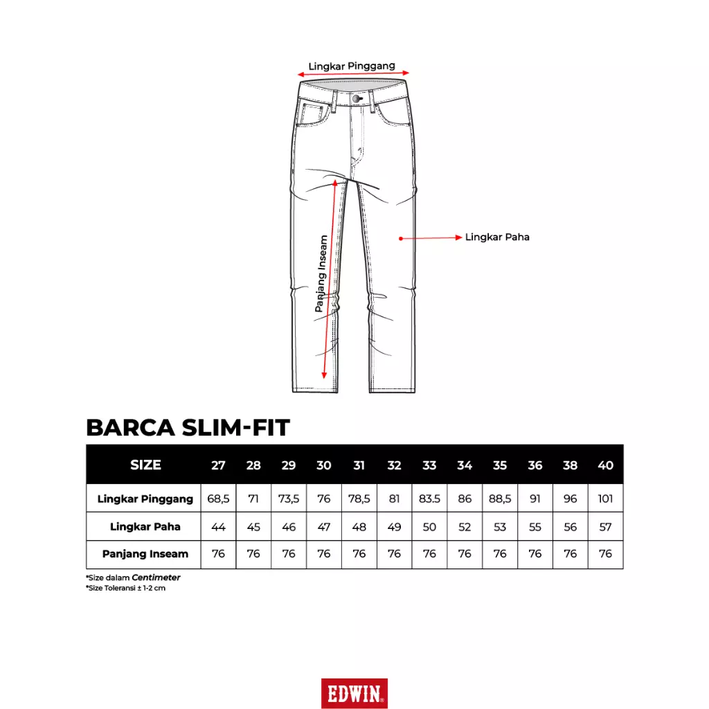 BARCA 04 Celana Panjang Jeans Denim Pria - Bottom Man Long Pants
