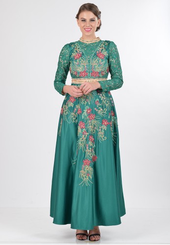 Jual Bibiq Bibiq Gamis Brokat Satin Original Zalora Indonesia