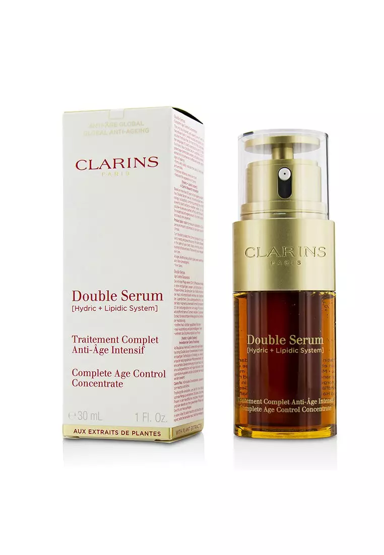 Clarins - Double Serum (Hydric + Lipidic System) Complete Age Control Concentrate 30ml/1oz