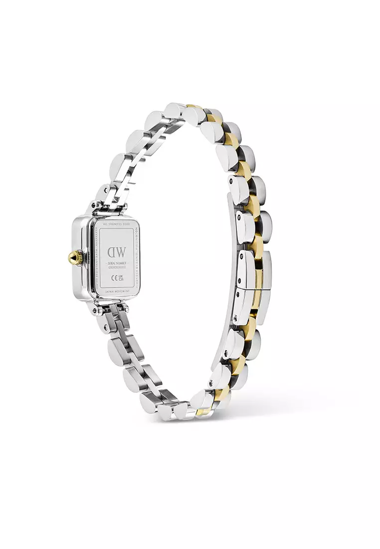 Quadro Mini 3-Link Two Tone Gold - Women Watch stainless steel watch DW Official Authentic Original jam tanggan perempuan DW jam tangan