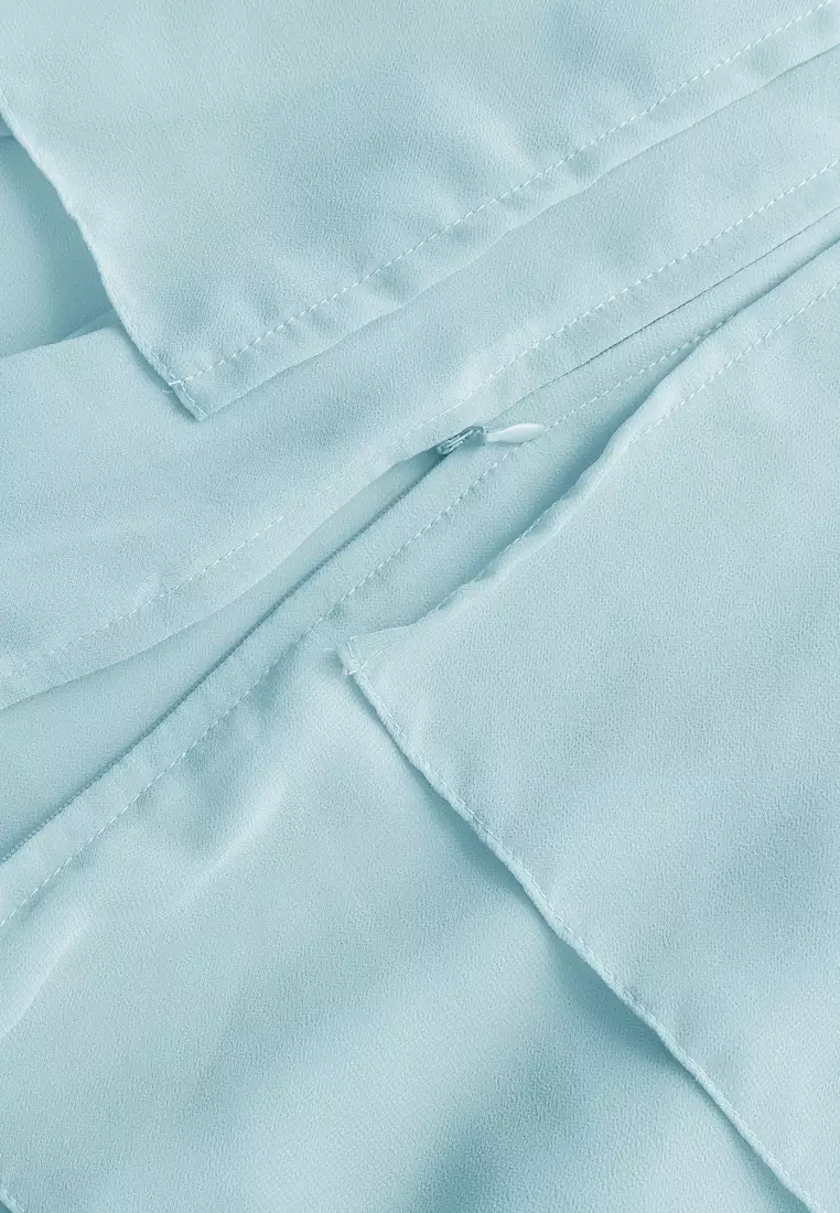 Anya Instan | Hijab Instan Resleting | Bergo Khimar Kerudung 2 Layer  - Arctic Sea