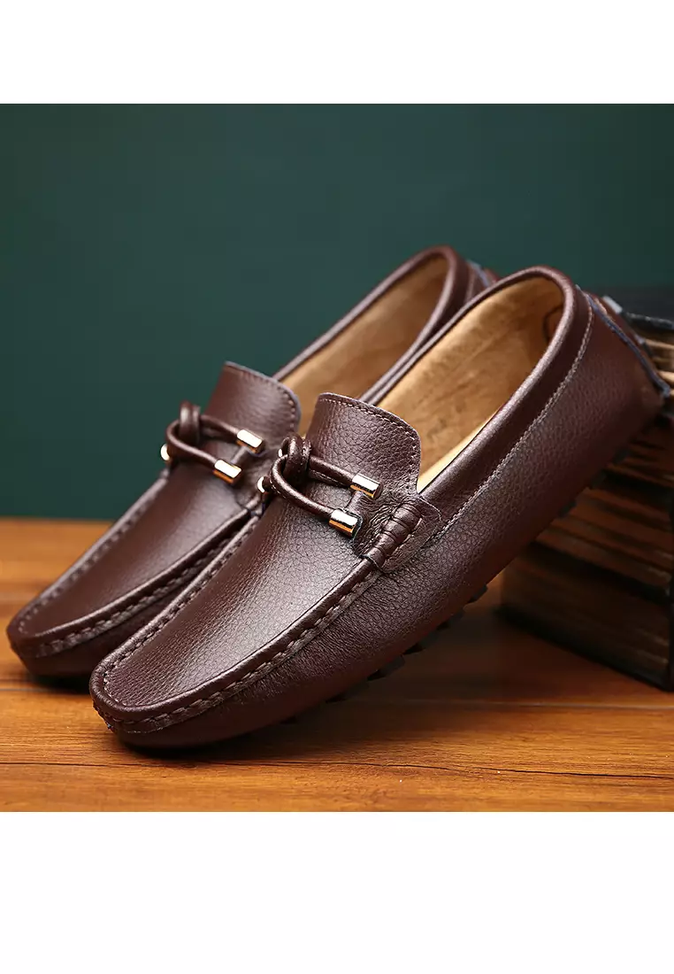 Leather Knot Loafers & Boat Shoes YY9088