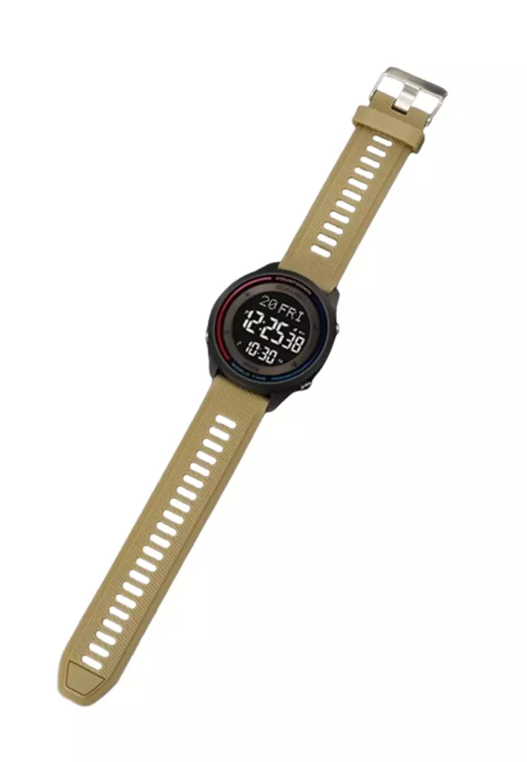 Jam Tangan Digital Pria Wanita Kasual Anti Air 50M 2348 ORIGINAL - Yellowish Brown