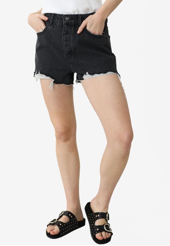 Buy Pimkie High Waisted Distressed Denim Shorts 21 Online Zalora Singapore