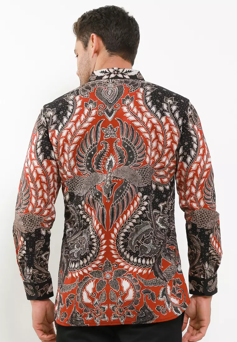 Batik Sablon Malam Adiwijaya Kemeja Batik Pria Premium Slimfit Modern Lengan Panjang