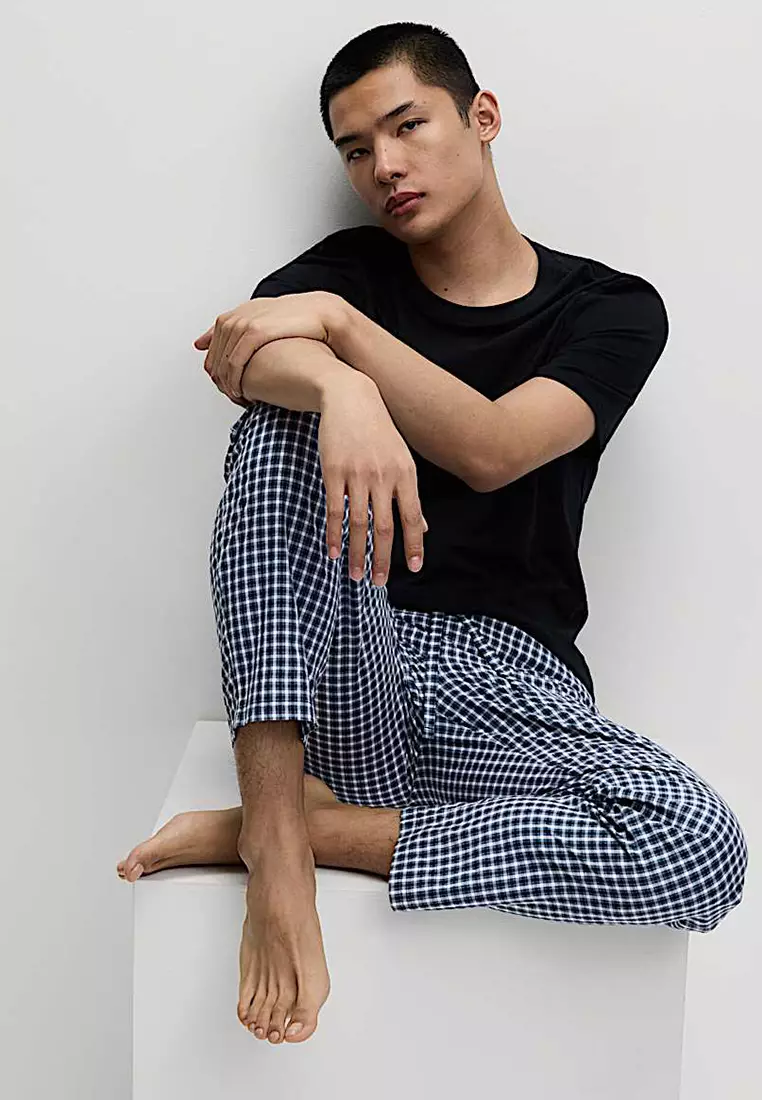 2pk Pure Cotton Pyjama Bottoms