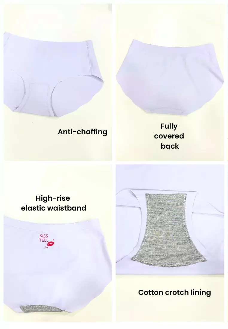 6 Pack Helena Seamless High Waisted Panties Bundle A