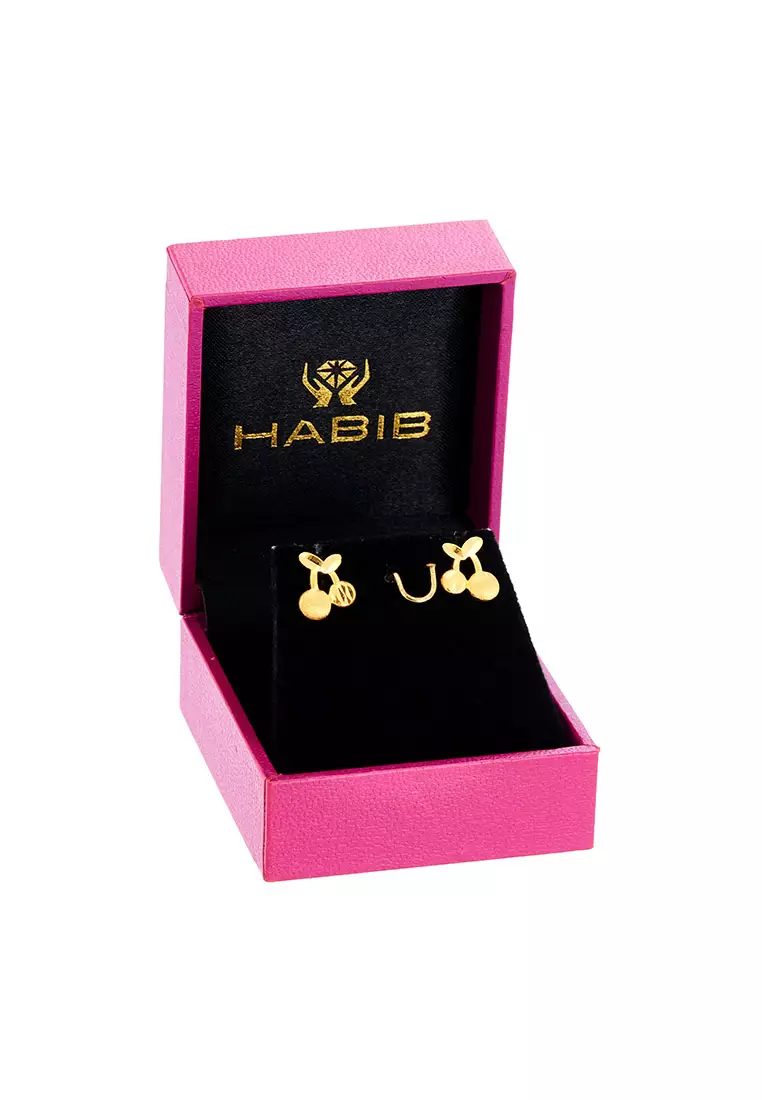 HABIB 999/24K Yellow Gold Earrings WWGE560524