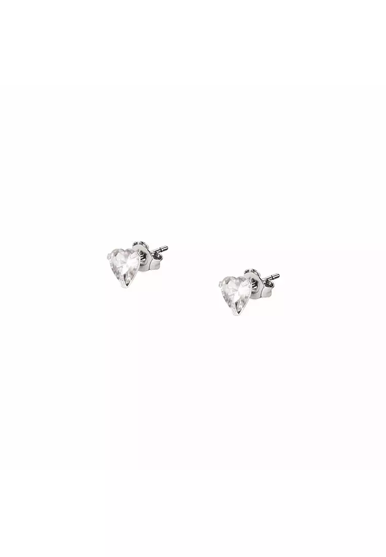 LA PETITE STORY Silver Heart WOMAN EARRINGS LPS01AWV27