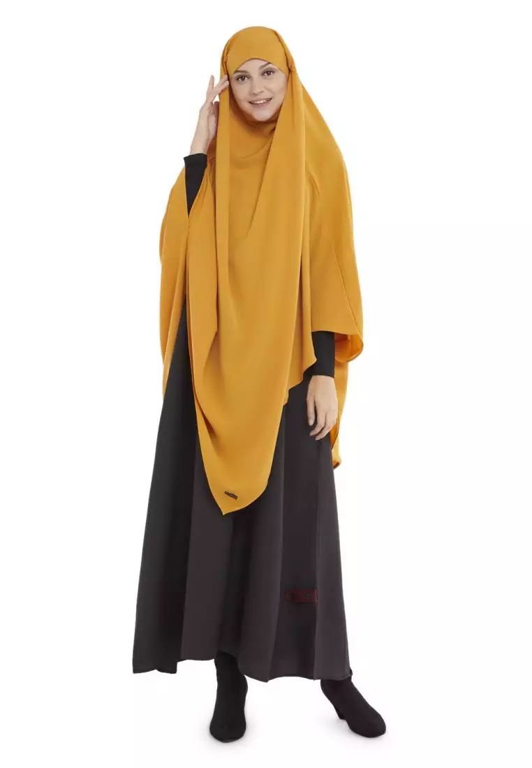 Queenza Zayidan French Khimar Hijab Ameera - Hazelnut