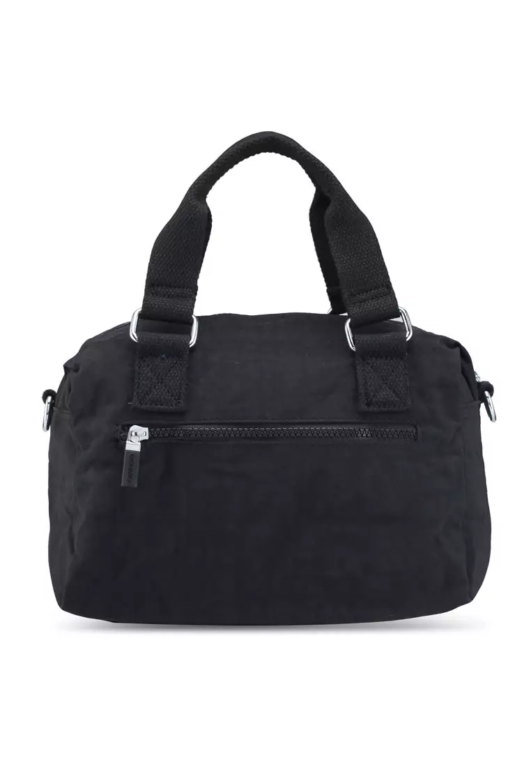 Buy BAGSTATION Crinkled Nylon Convertible Top Handle Bag Online ...