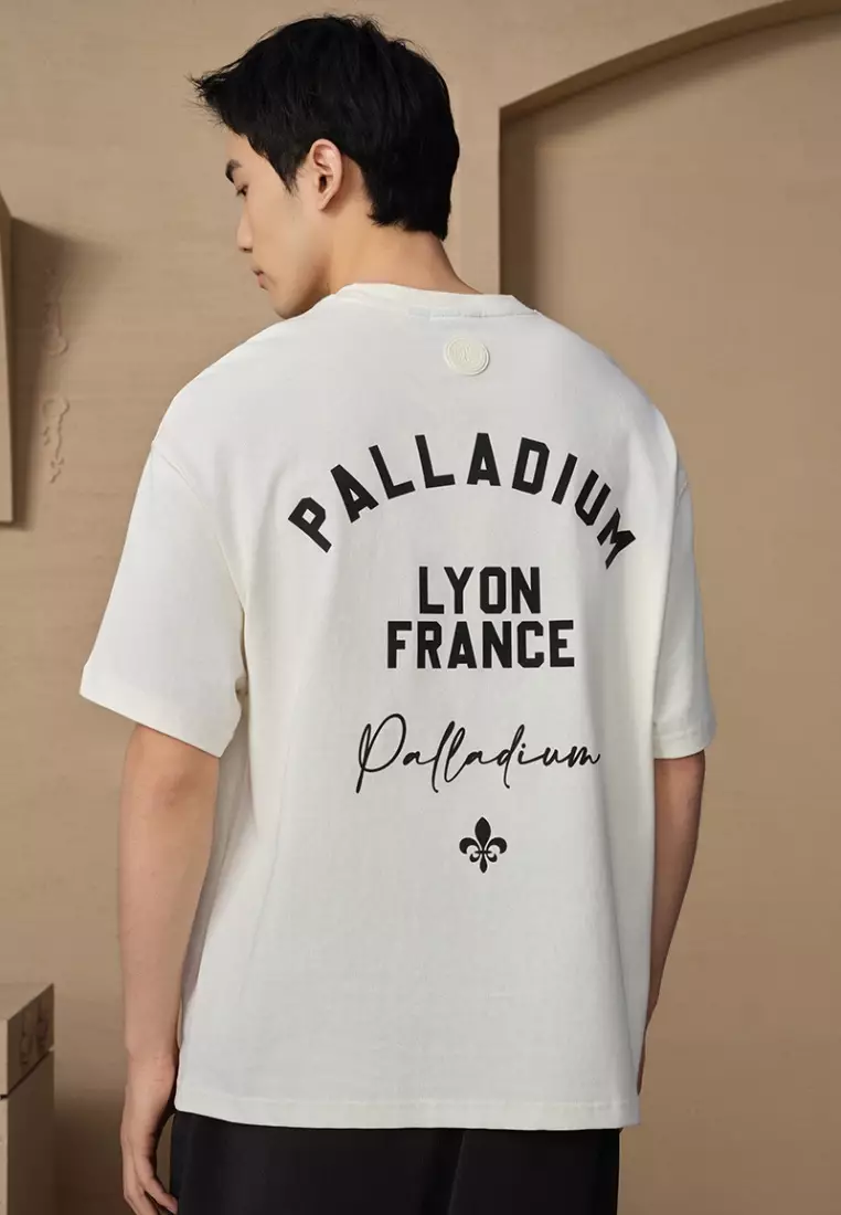 MEN'S VINTAGE PALLADIUM LOGO LOOSE FIT COTTON T-SHIRT