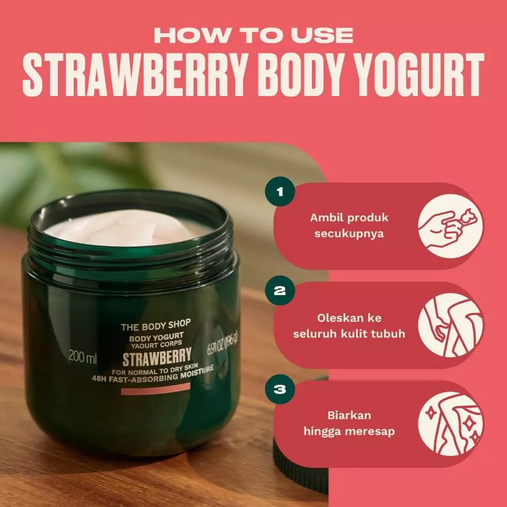 Strawberry Body Yogurt 200ml