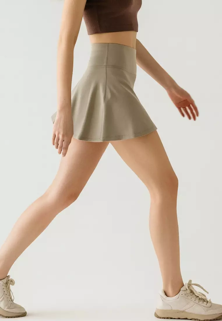 Raya Skirt – 2-in-1 High Waist Sports Skort with Built-in Shorts & Pocket for Tennis Badminton Gym & Everyday Wear