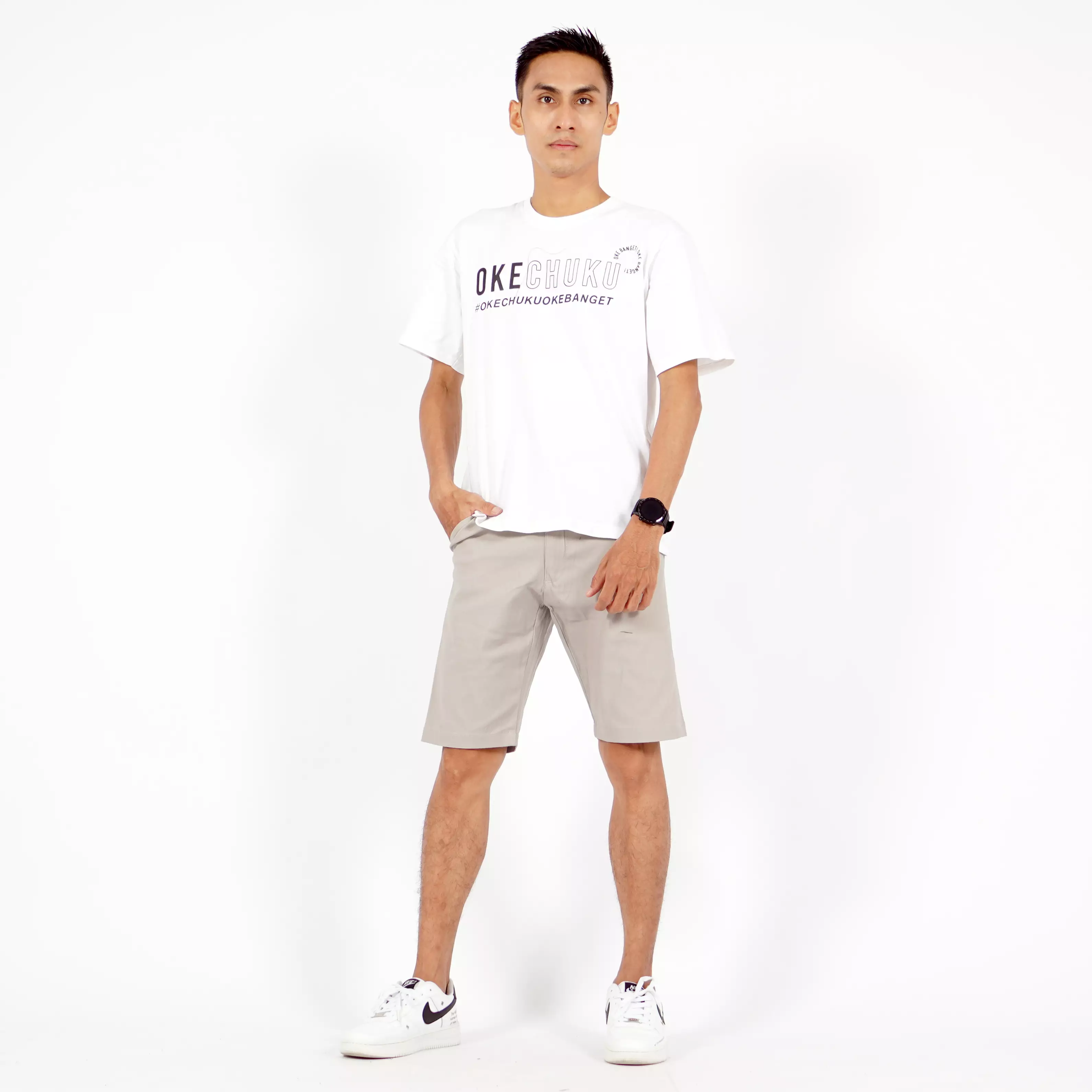 OKECHUKU Oscar Celana Pendek Pria Celana Pendek Chino Celana Chino Pria  Celana Pendek Santai Pria