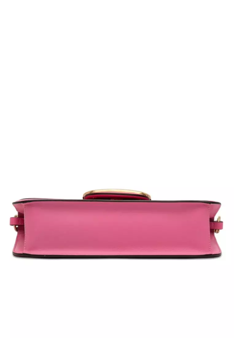 Pre-Loved Valentino Medium Calfskin Vlogo Loco Satchel