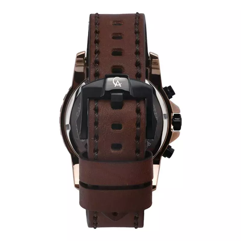 Jam Tangan Pria Alexandre Christie Chronograph AC 6141 MC LBRBA Men Leather Strap