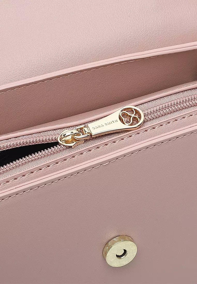 Women's Top Handle Bag / Sling Bag / Crossbody Bag - Pink