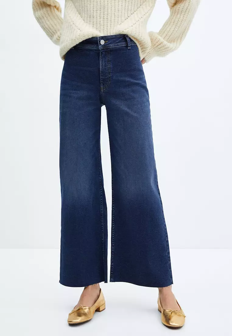 Jeans culotte high waist - Woman