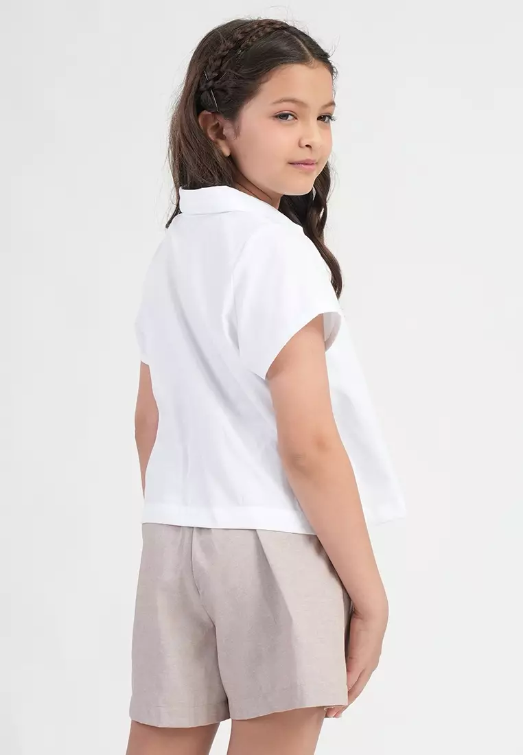 Treehouse Girls Poppy Polo-Style Girl's Blouse