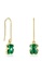 TOUS Long Silver Vermeil and Malachite Icon Color Earrings 57BE0AC0D1843AGS_1