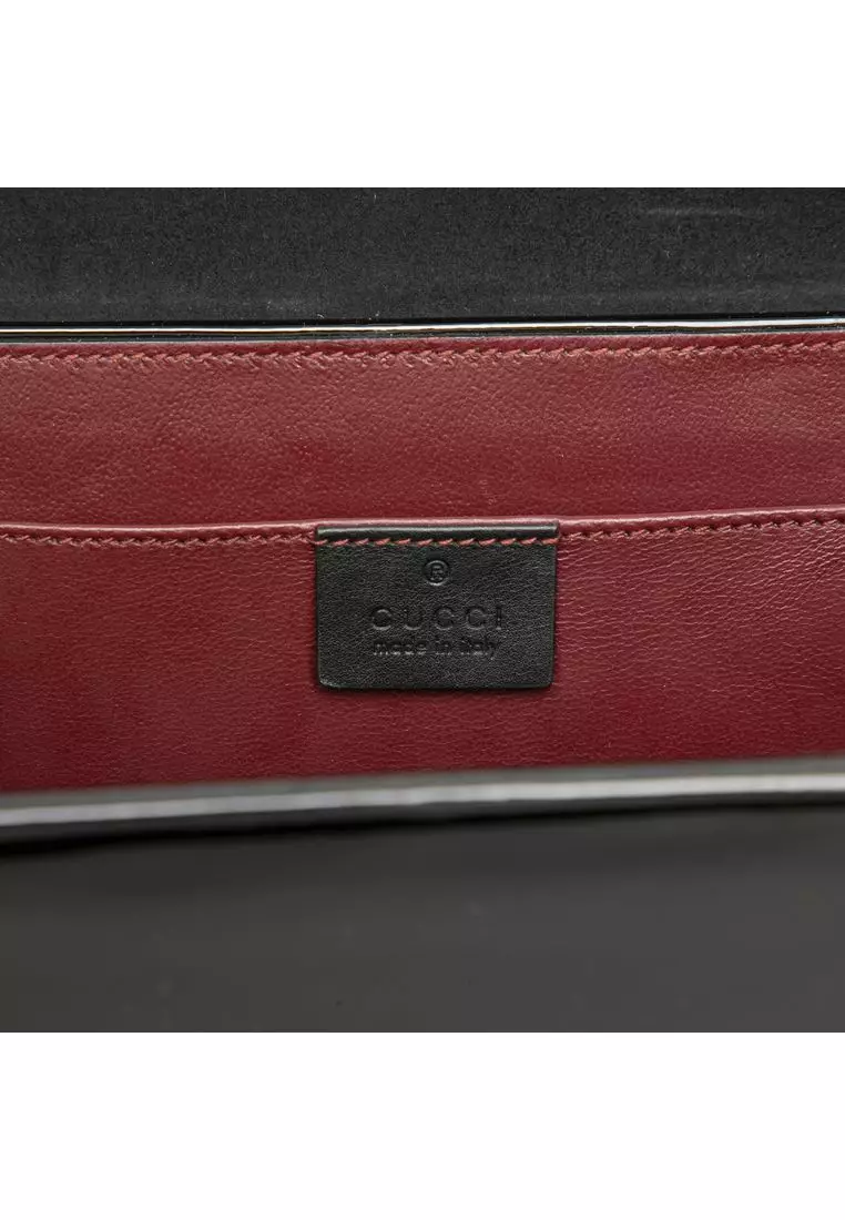 Pre-Loved Gucci Mini Patent Sylvie 1969 Top Handle Bag