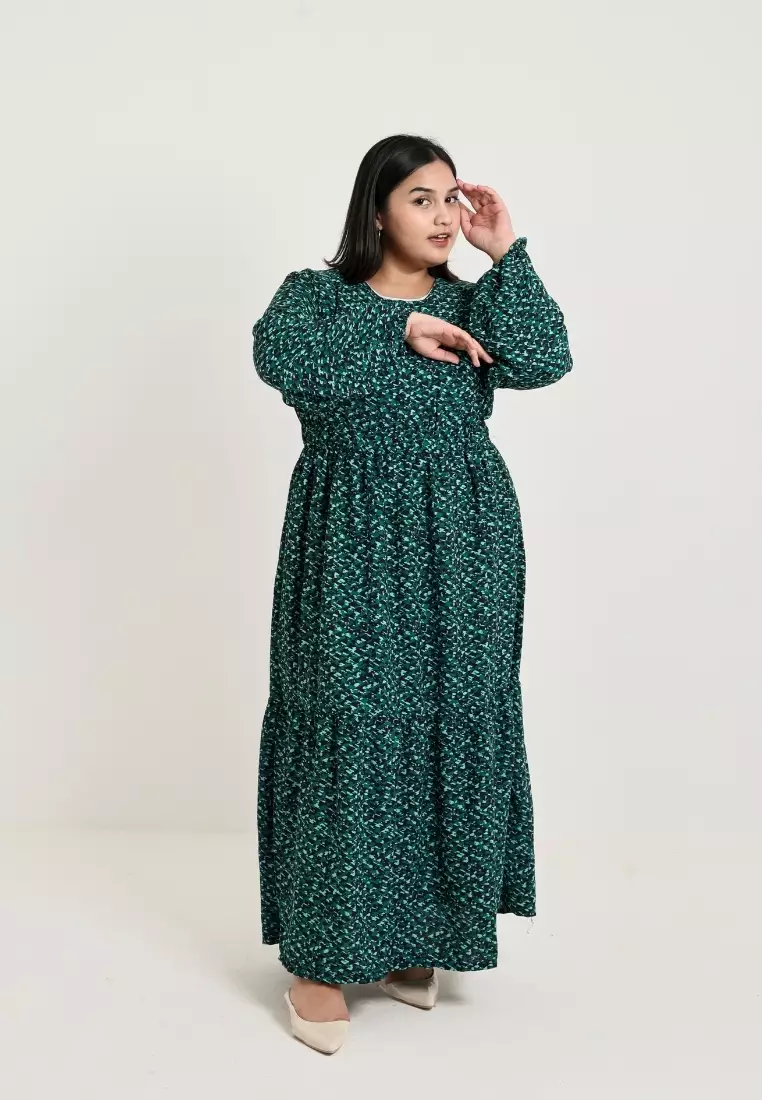 Plus Size Elora Dress Green