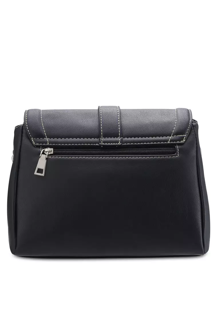 Faux Leather Sling Bag