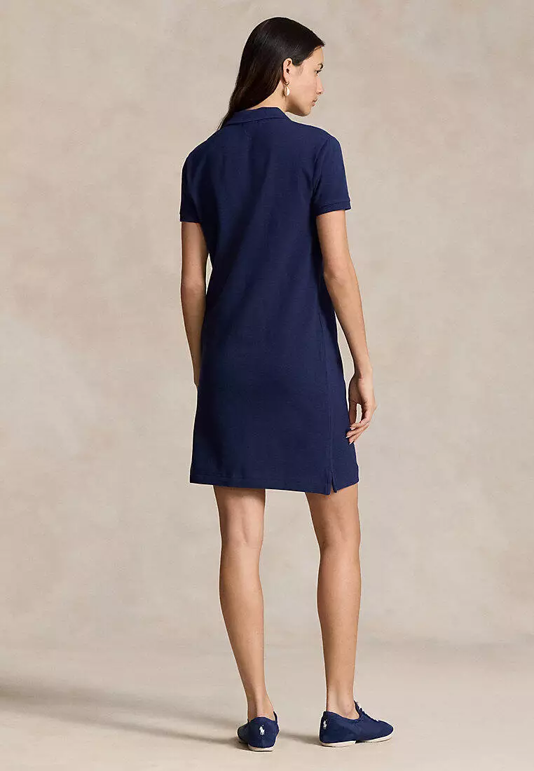Cotton Mesh Polo Dress