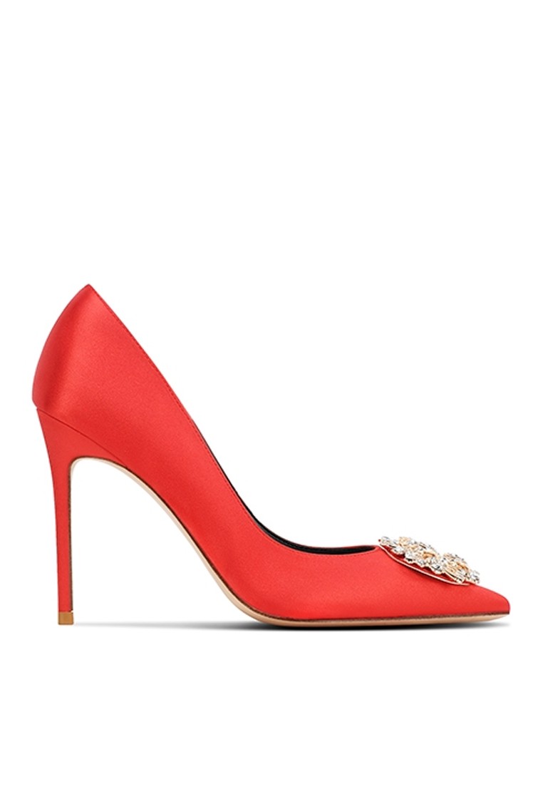 10CM Metal Buckle Wedding High Heels DJX42-c