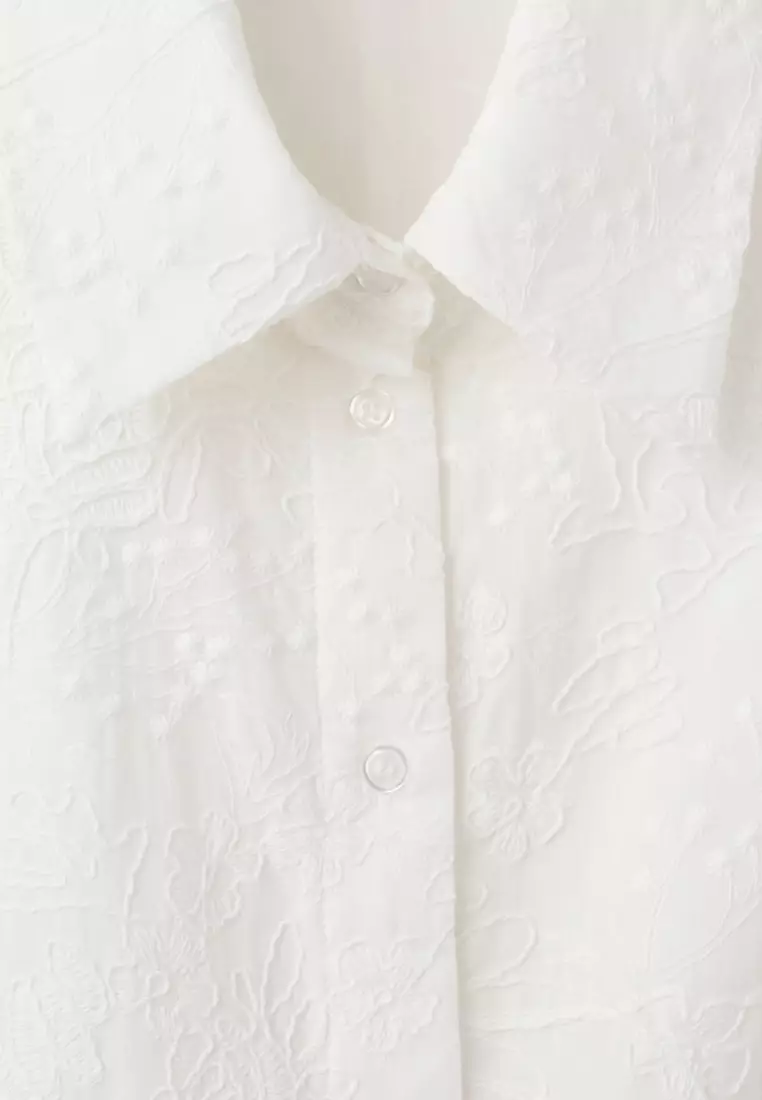 Embroidered Belt Dress