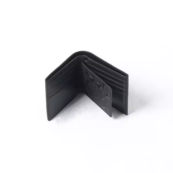 Dompet COACH CC EMBOSSED LEATHER BLACK WALLET 100% ORIGINAL