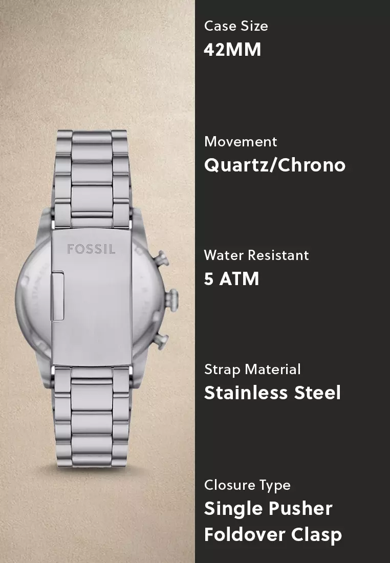 Buy Fossil Fossil Men's Sport Tourer silver Stainless Steel Watch