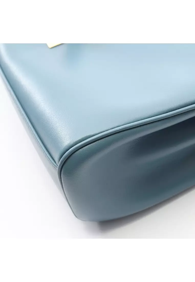 Pre-Loved Celine Teen Soft 16 Shoulder bag leather blue