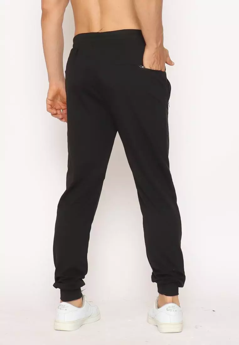 FITWEAR - JOGGER MATEO BACK ZIP POCKET - BLACK