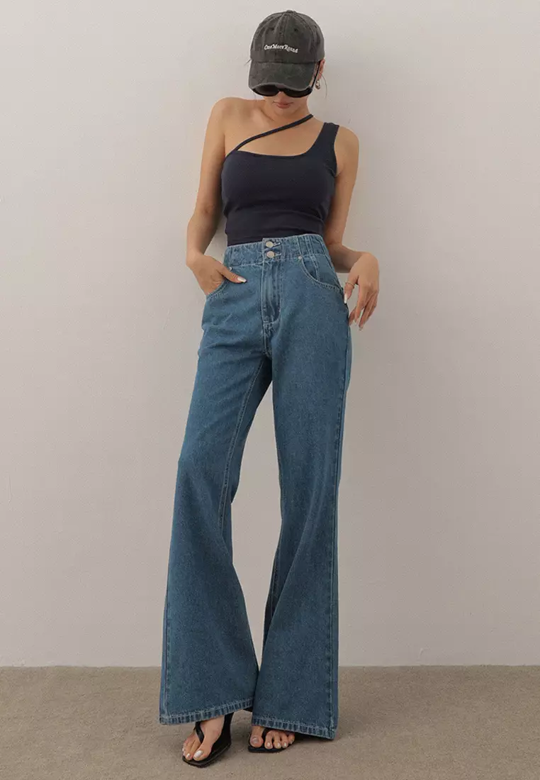 One Shoulder Padded Top