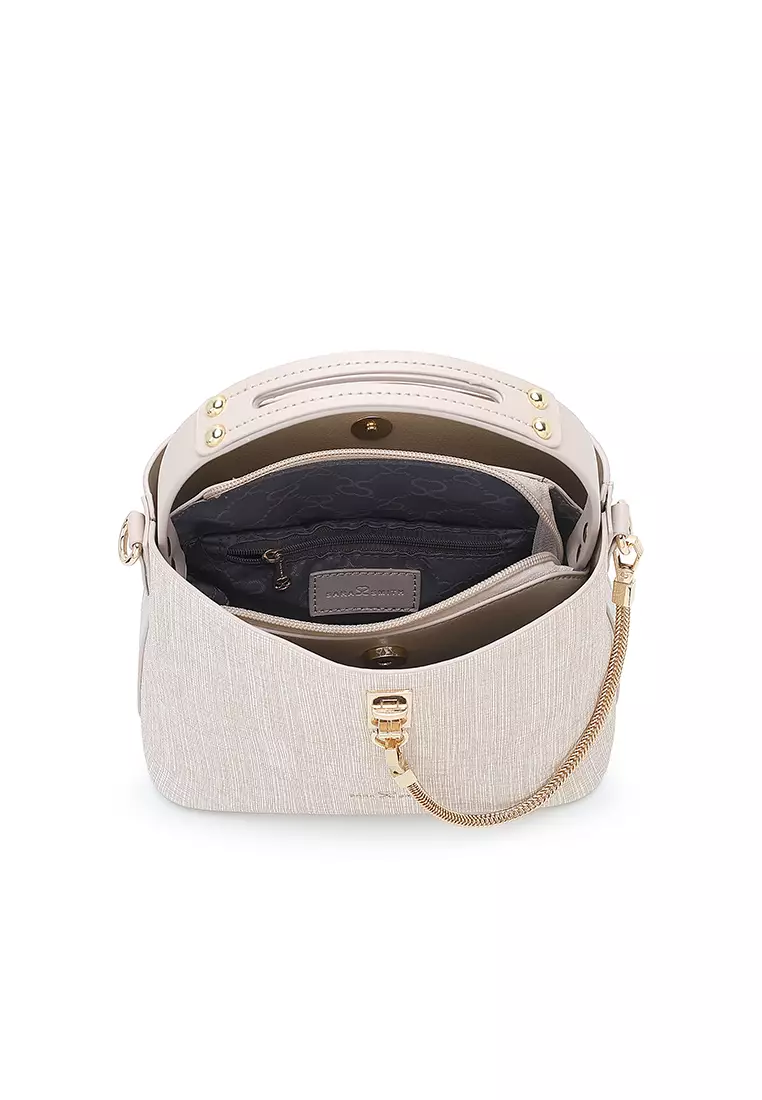 Women's Top Handle Bag / Sling Bag / Crossbody Bag - Apricot