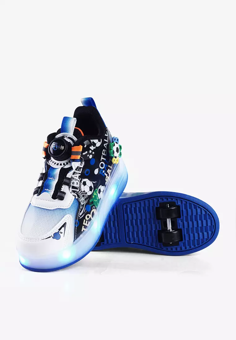 Sepatu Sneakers Roda LED Anak Perempuan Lepas Pasang T.Skate 05