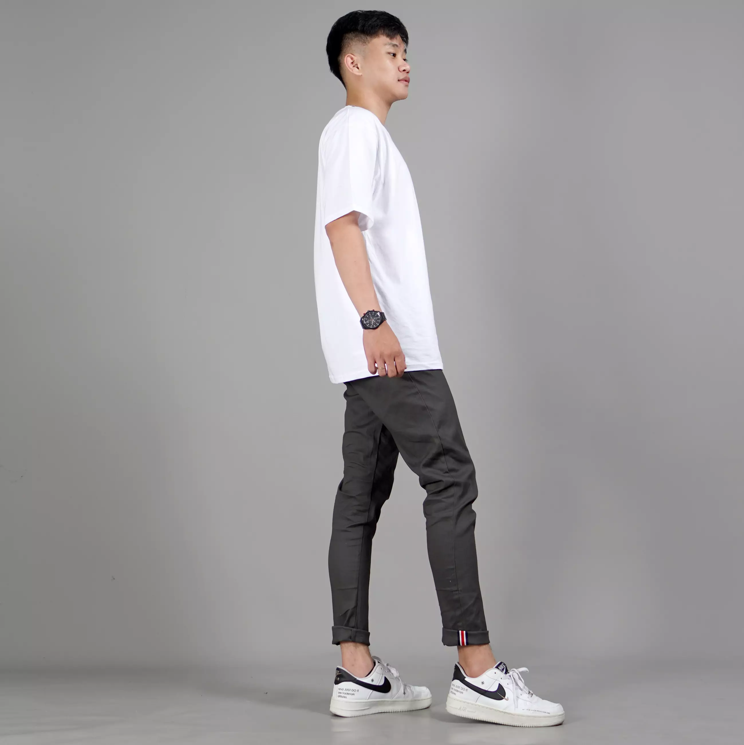  JAVIER Celana Chino Panjang Pria Celana Chinos Pria Chino Pants - ABU TUA