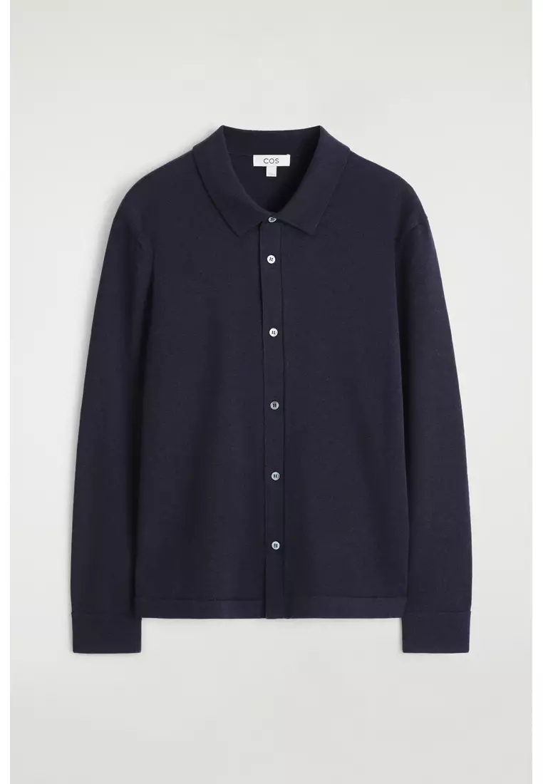 KNITTED MERINO WOOL SHIRT