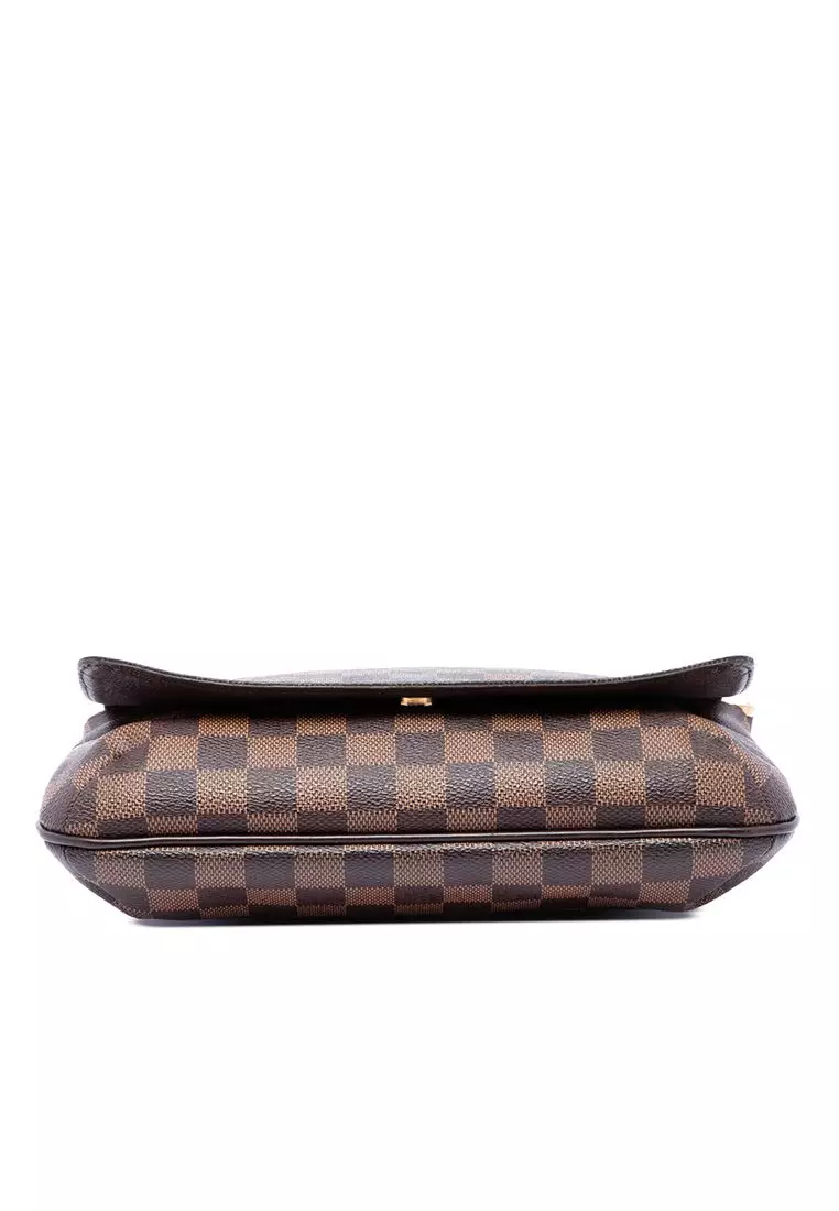Pre-Loved Louis Vuitton Damier Ebene Musette Tango Long Strap