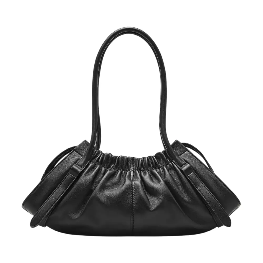 The Cristina Satchel Shoulder Bag Black
