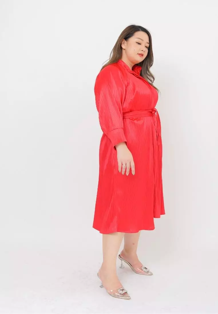 Plus Size Party Dress Fallon Red