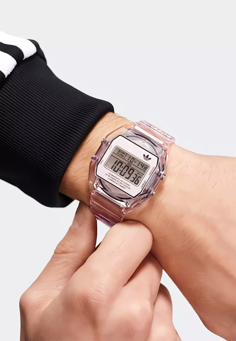 Adidas Medium Digital Two Crystal Resin Strap Jam Tangan Wanita - AOST24066