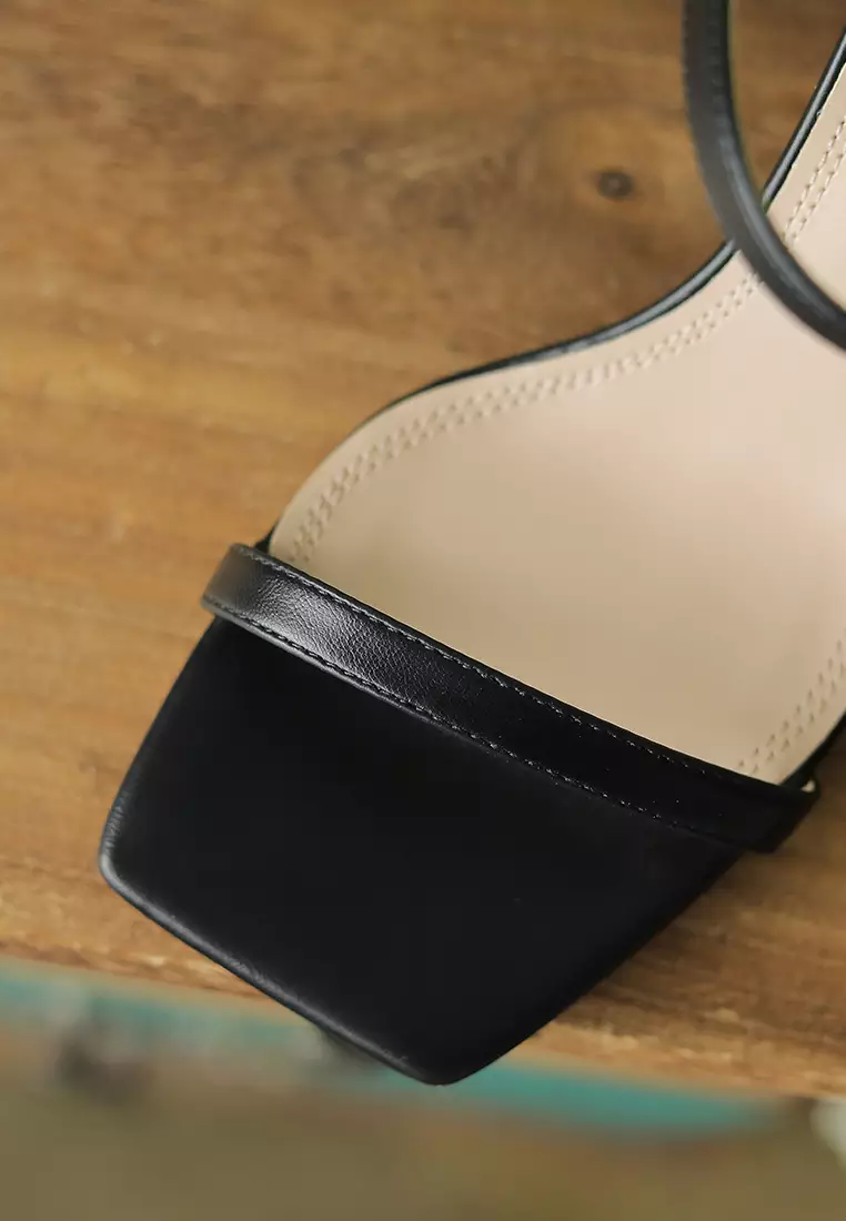 7CM Square Toe Strap High Heel Sandals XJ3638-10