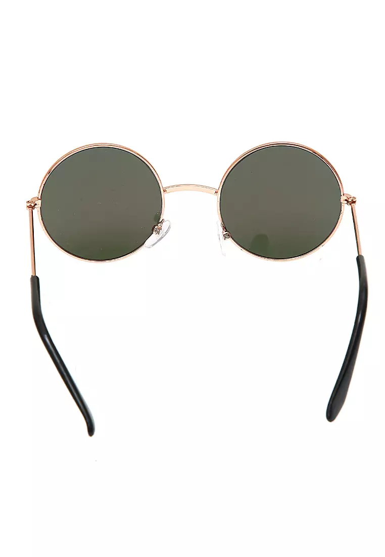 Enzio Kacamata Anak Pria UV Protection Sunglasses Kids Round Design Frame Material Alloy ORIGINAL - Purple