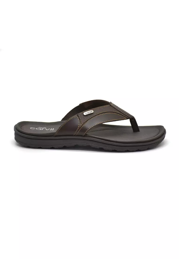 Carvil Sandal Pria Dexano-01 M Dark Brown