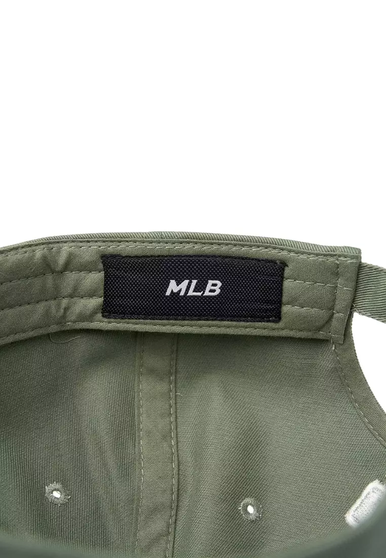 Varsity Vintage Cursive Damage Unstructured Ball Cap - Boston Khaki