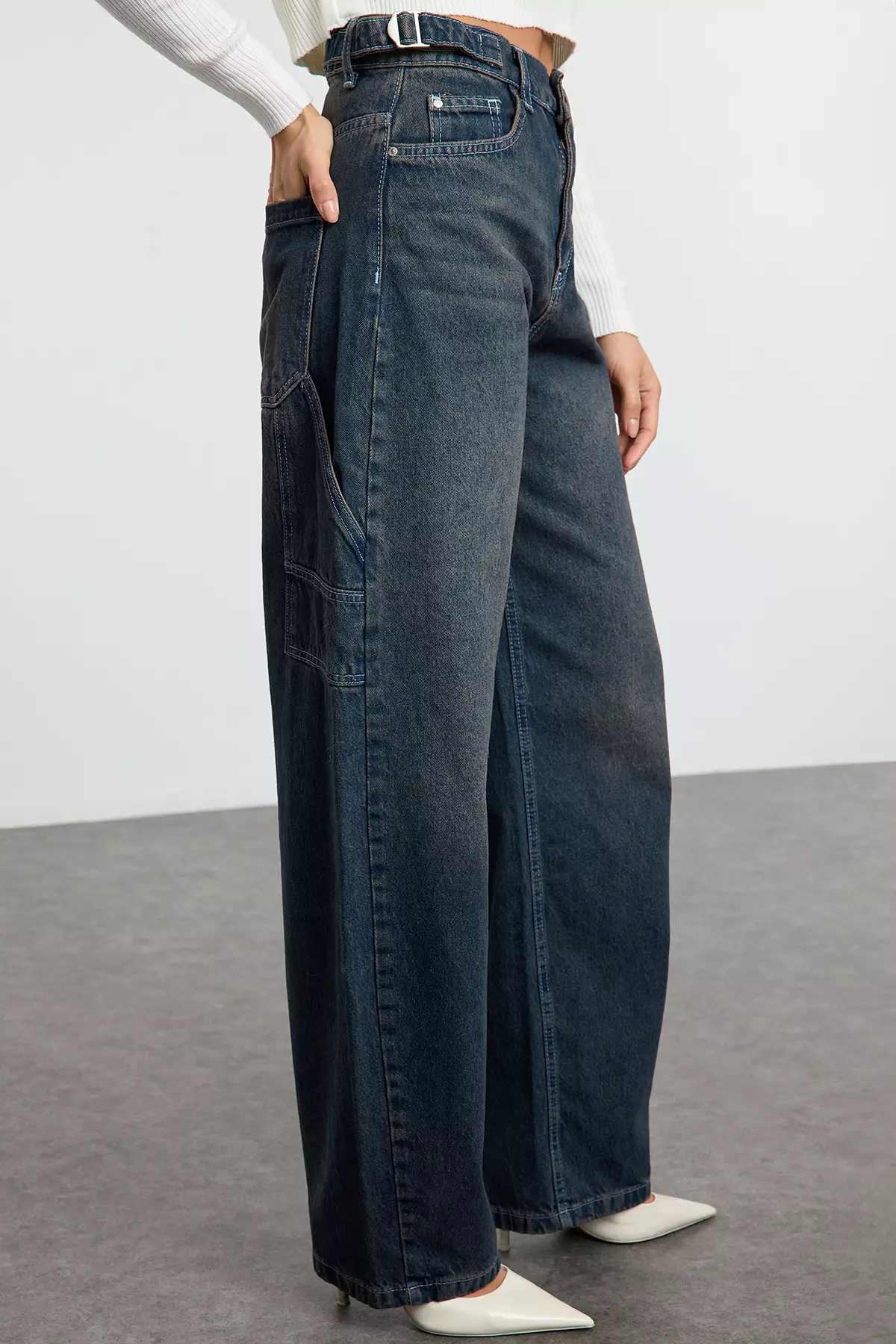 High Waist Loose Jeans