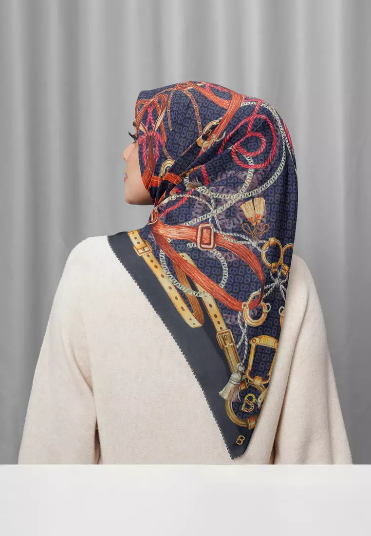 Alexandra Silk Jacquard Square - Imperial